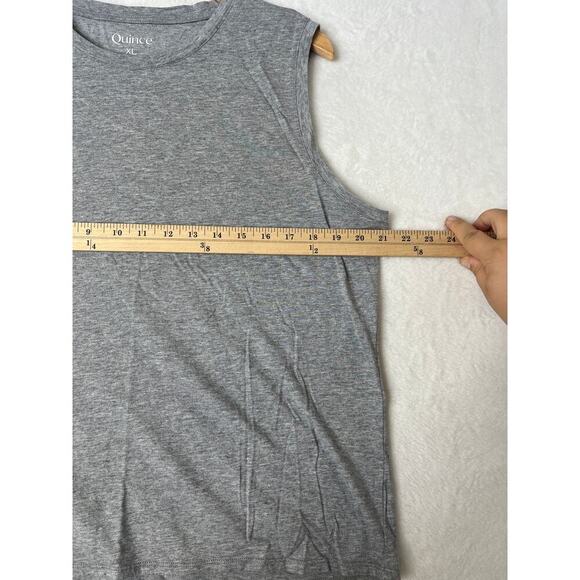 Quince Gray Cotton Modal Muscle Tank Basics Neutral Layer Capsule Wardrobe XL - Picture 5 of 6
